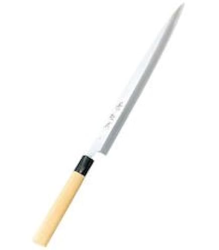 三段銀巻 人工象牙 柳刃300 スタビライズドウッド八角柄 柳刃尺 包丁柄